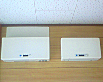 交流電流に変換する「パワコン」を設置 ※パワコン=パワーコンディショナー